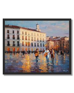 MADRID EVENING STROLL - FRAMED