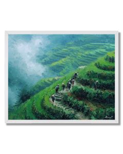 CHINESE RICE TERRACES - FRAMED