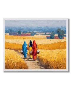 INDIAN COUNTRYSIDE MORNING - FRAMED