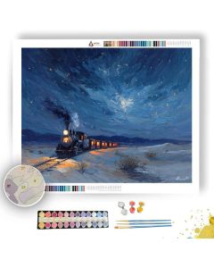 DESERT NIGHT TRAIN - Paint by Numbers Full Kit