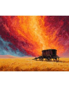 WAGON IN THE DUST