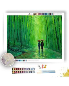 JAPANESE BAMBOO PATH - Paint by Numbers Full Kit