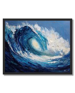 SAPPHIRE WAVE - FRAMED