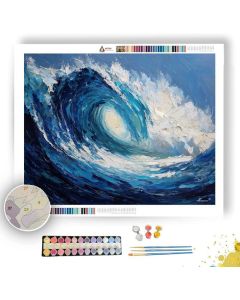 SAPPHIRE WAVE - Paint by Numbers Full Kit