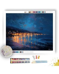 COAST AT NIGHT - Paint by Numbers Full Kit