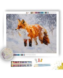 FOX IN SNOW - Paint by Numbers Full Kit