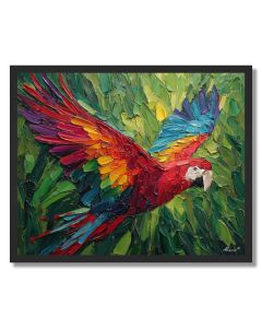 TROPICAL PARROT - FRAMED