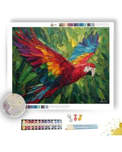 TROPICAL PARROT - Paint by Numbers Full Kit