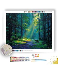FOREST PATH PATROL - Paint by Numbers Full Kit