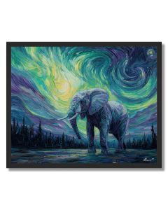 AURORA ELEPHANT - FRAMED