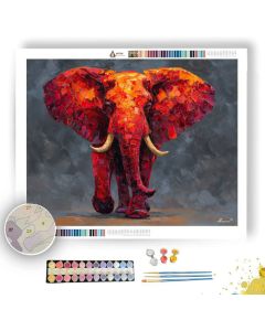 FIREHEART ELEPHANT - Paint by Numbers Full Kit