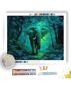 FANTASY FOREST ELEPHANT - Paint by Numbers Full Kit