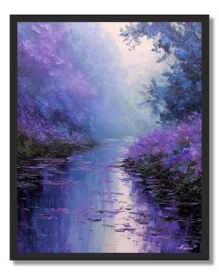 PURPLE MIST RIVER - FRAMED