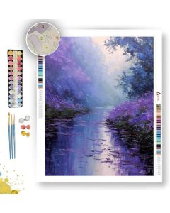 PURPLE MIST RIVER - Paint by Numbers Full Kit