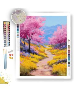 WILDFLOWER PATHWAY - Paint by Numbers Full Kit