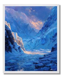 BLUE GLACIER MORNING - FRAMED