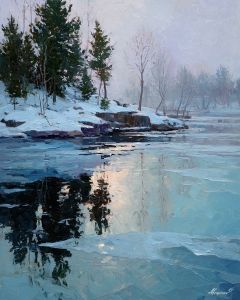 WINTER HARBOR STILLNESS