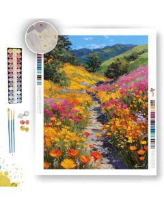 VALLEY BLOOM TRAIL - Paint by Numbers Full Kit