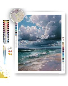 CLOUDS OVER THE SHORE - Paint by Numbers Full Kit