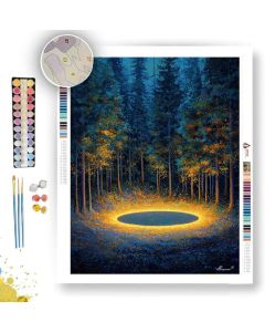 FOREST LIGHT CIRCLE - Paint by Numbers Full Kit