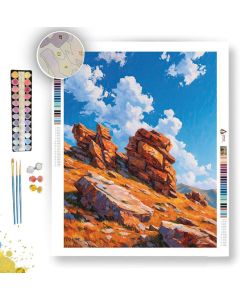 WARM STONE HIGHLANDS - Paint by Numbers Full Kit