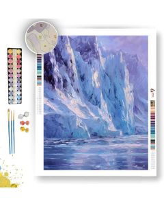 VIOLET ICE CLIFF - Paint by Numbers Full Kit