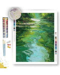 GREEN RIVER LIGHT - Paint by Numbers Full Kit