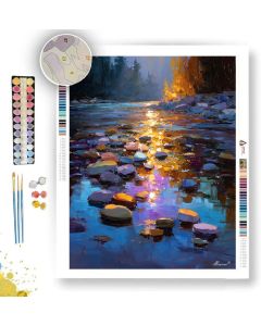 GOLD RIVER CROSSING - Paint by Numbers Full Kit