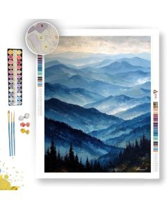 BLUE RIDGE VIEW - Paint by Numbers Full Kit