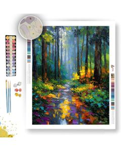FOREST RAINLIGHT PATH - Paint by Numbers Full Kit