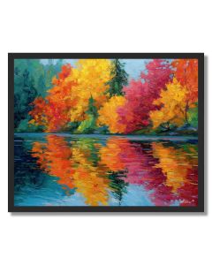BRIGHT AUTUMN MIRROR - FRAMED