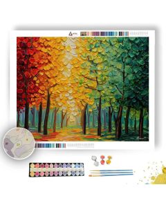 FOREST OF SHIFTING COLOR - Paint by Numbers Full Kit