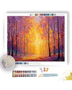 GOLD-SKY WOODLAND - Paint by Numbers Full Kit
