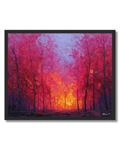 FOREST DAWN EMBERS - FRAMED