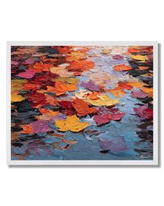 FALLEN LEAF REFLECTIONS - FRAMED