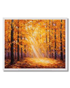 GOLDEN FOREST VEIL - FRAMED