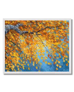 GOLDEN BIRCH WIND - FRAMED