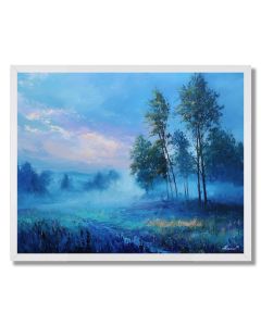 THE BLUE MORNING PASS - FRAMED