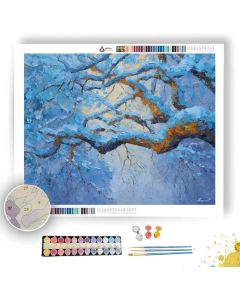 BLUE FROST OAKWOOD - Paint by Numbers Full Kit