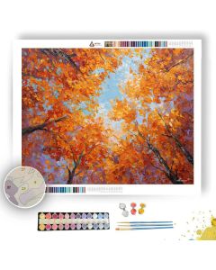 THE ORANGE CANOPY FALL - Paint by Numbers Full Kit