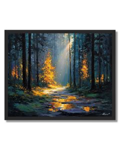 FOREST OF MOVING LIGHT - FRAMED