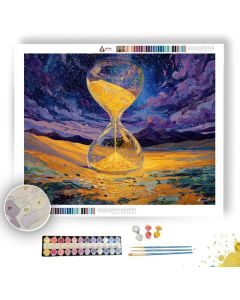 THE GOLDEN HOURGLASS DESERT - Paint by Numbers Full Kit