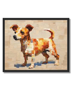 PIXEL DOG MINIATURE - FRAMED
