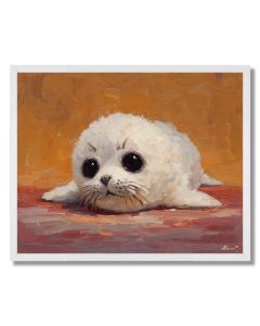 PIXEL KAWAII SEAL - FRAMED