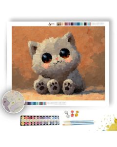 PIXEL KAWAII CAT - Paint by Numbers Full Kit