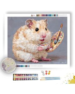 PIXEL KAWAII HAMSTER - Paint by Numbers Full Kit