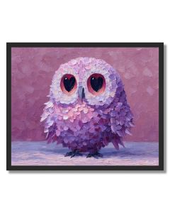 PIXEL KAWAII OWL - FRAMED