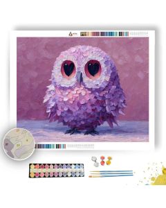 PIXEL KAWAII OWL - Paint by Numbers Full Kit