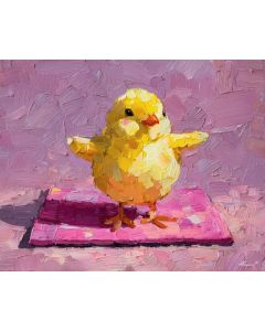 KAWAII CHICK DOING YOGA