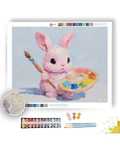 KAWAII BUNNY PAINTING - Paint by Numbers Full Kit